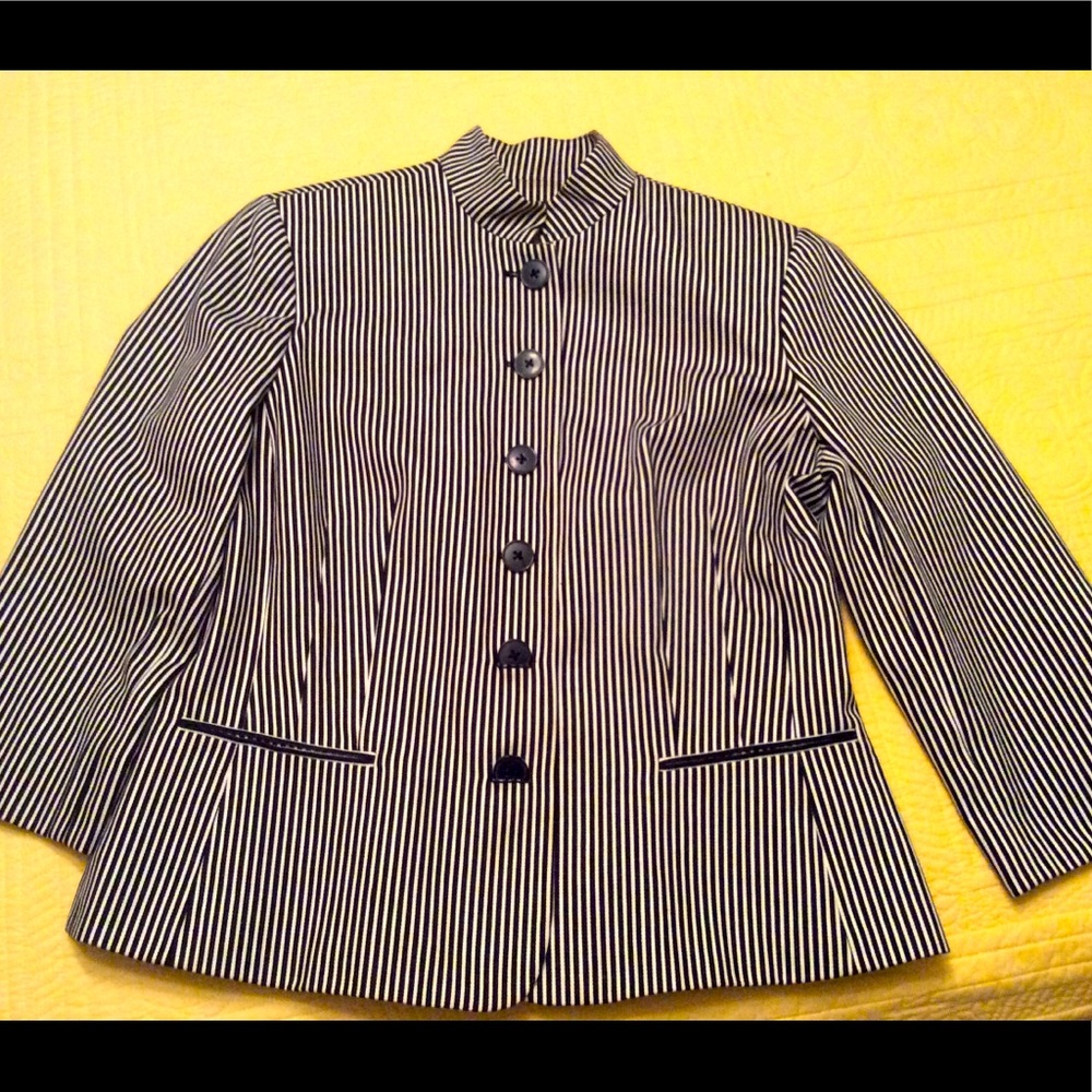 Very Nice Chaps Black/White Stripe Jacket.